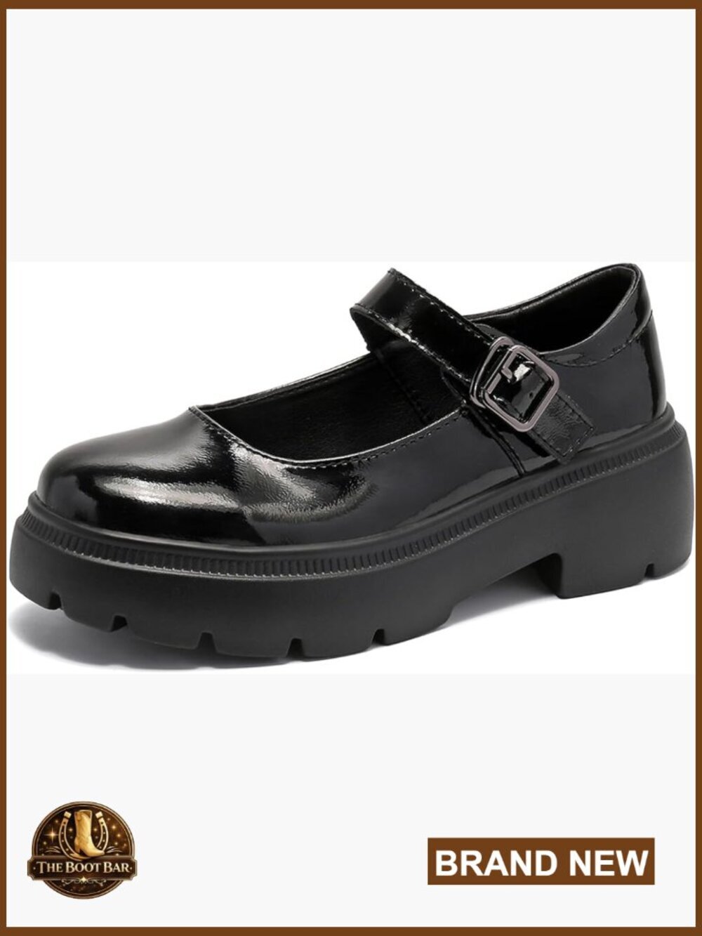 Women's Mary Jane Platform Chunky Oxfords Low Heel Round Toe Pumps